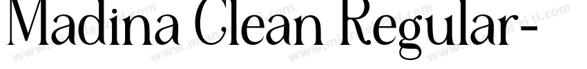Madina Clean Regular字体转换